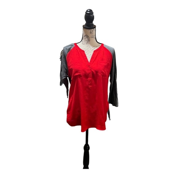 Express red and gray top size L - Picture 1 of 9
